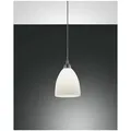 Fabas Luce Provenza Pendelleuchte E27 1X60W Metall und zentrifugiertes Glas Weiss