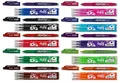 Pilot Frixion BL-FR7 Tintenrollerset, radierbar, 0,7-mm-Spitze, 10 Farben, 10 Stifte Kappenmodel