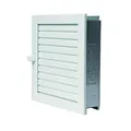 KS24 Warmluftgitter Weiß 35x23cm für Kachelöfen und Kamine