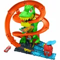 Mattel Hot Wheels City T-Rex vs Fire Station, JBM73