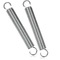 COM-FOUR® 2X Spannfeder mit Doppelhaken - Sprungfeder für Zelt, Markise, Wohnwagen - Befestigungs-Zubehör für Trampolin - Zugfeder Sonnensegel - Stahlfeder (2 Stück - Spannfeder)