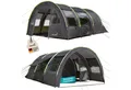 Skandika Tunnelzelt Kemi 4 Campingzelt mit 2 dunklen Schlafkabinen, Personen: 4, bewegliche Frontwand, wasserdicht, 2 m Stehhöhe, Vorzelt, Familienzelt
