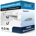 G.D.W. Anhängekupplung abnehmbar passend für KGM Musso Pick-Up 11.2023-jetzt neu