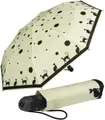 Knirps® Taschenregenschirm E.200 Duomatic mit leichtgängiger Auf-Zu-Automatik, Damen-Schirm mit schönem Katzen-Design