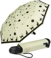Knirps Regenschirm Taschenschirm Damen E.200 Auf-Zu-Automatik leicht Cat ecru