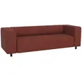 S-Style Möbel 3-Sitzer-Sofa, Terracotta, Textil, Teilmassiv, Echtholz,Buche, Birke, Füllung: Komfortschaum, 135x65x80 cm, Blauer Engel, FSC Mix, Hergestellt in Europa, Oeko-Tex®, Wohnzimmer, Sofas & Couches, Sofas, 3-Sitzer Sofas