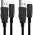 2x subtel K1HA14AD0001 K1HA14AD0003 USB Kabel kompatibel mit Panasonic Lumix DMC-TZ10 TZ6 TZ7 DMC-FZ38 FZ35 FZ45 FZ100 DMC-GH2 GH1 DMC-GF2 DMC-ZS7 ZS3 Kamera Ladekabel 14 Pin Connector auf USB A 2.0