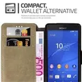 Cadorabo Hülle für Sony Xperia Z3 COMPACT Hülle in Braun Schutzhülle Handyhülle Etui Case Cover