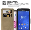 Cadorabo Handyhülle für Sony Xperia Z3 COMPACT Hülle Sony Xperia Z3 COMPACT, Klappbare Handy Schutzhülle - Hülle - mit Standfunktion und Kartenfach