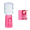 Relaxdays Wasserspender mit Tank & Zapfhahn, Tisch Trinkwasserspender Büro, 4,5 l, Kunststoff, H x D: 47,5 x 17 cm, pink, 1 Stück 10027938_52