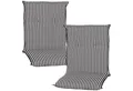 NYVI Sitzauflage Niedriglehner Auflagen 2er Set Piemont 98x46cm mit 8cm Komfortpolster, (2 St), Auflage für Gartenstühle, UV-Fest, mit Befestigungsband, Atmungsaktiv