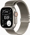 Apple Watch Ultra 3 (titan, 49 mm, Milanaise Armband Titan