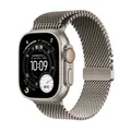 Apple Watch Ultra 3 GPS + Cellular 49mm Natur Titanium Case mit Natur Titanium Milanese Loop - Medium MEWY4QF/A
