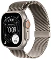 Apple Watch Ultra 3 5G Silber Titan 49mm Milanaise Armband Natur M MEWY4