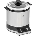 WMF Küchenminis Reiskocher 220 W, mit Lunch-to-go-Box, Damfgarer, platzsparend, Innentopf mit To-Go-Deckel 1l, Reiskocher mini cromargan matt