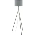 Eglo Stehleuchte SCIGLIATI nickel matt grau E27 max. 60W mit Fußschalter