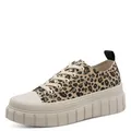 Marco Tozzi Damen Sneaker weiches Feel Me Wechselfußbett Modern, beige (Leo Dune), 39 EU