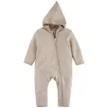 Hessnatur Fleeceoverall aus reiner Bio-Baumwolle (1-tlg) beige 62/68