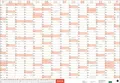 Mega-Posterplaner, rot 2026