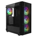 Gamdias Aura GC2 Elite ARGB GAMING Miditower Black retail (ATX, mATX, Mini-ITX) (16333-12664-40000-G)
