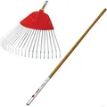 WOLF-Garten Fächerbesen Set Fächerbesen mit Holz-Stiel UF-M/ZM 140, 145 x 19 x 46 cm, (1-tlg)