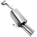 TA Technix Sportendschalldämpfer 2x76mm Audi A3/Seat Leon/VW Golf IV/ New Beetle/New Beetle Cabrio