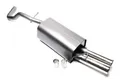 TA Technix Sportendschalldämpfer 2x76mm passend für Audi A3 8L / Seat Leon 1M /