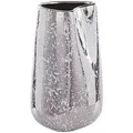 Beliani Dekovase, Silber, Stein, Mode, 27 cm, Dekoration, Vasen, Keramikvasen