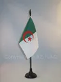 TISCHFLAGGE ALGERIEN 15x10cm - ALGERISCHE TISCHFAHNE 10 x 15 cm - flaggen AZ FLA