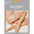 Kunert Satin Look 20 Halterloser Strumpf 1 Paar | M (II) | Black (KU-0500)