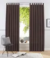 Otto Home Vorhang "Raja" Gr. 1, braun, 145cm, Schlaufen, 140cm