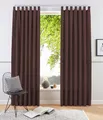 OTTO home Vorhang Raja (2 St), Schlaufen, blickdicht, Polyester, 2er-Set, Bestseller, einfarbig, modern, pflegeleichte Mikrofaser