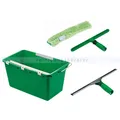 Unger AK013 Glasreinigungs Set Eimer, Einwascher, Abzieher, Fensterreinigung