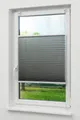 LYSEL® Plissee Klemmen Anthrazit, blickdicht, HxB 130x45cm