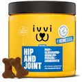 ivvi Hip & Joint - hochkonzentrierte Gelenktabletten für Hunde als Leckerli mit Grünlippmuschel Hund, Glucosamin, Chondroitin & MSM - 60 leckere Snacks (270g) mit Huhn