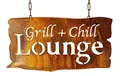 Rost Schild Grill und Chill 24x46 cm Edelrost Schild BBQ grillen