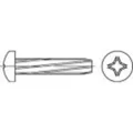 TOOLCRAFT 141750 Schneidschrauben M4 8mm Kreuzschlitz Phillips DIN 7516 Stahl galvanisch verzinkt 2000St.