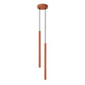 Pendelleuchte Pastelo 2-flammig rot Ø2,5cm G9