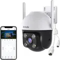 Tenda Überwachungskamera Aussen WLAN 2K+ 4MP Nachtsicht in Farbe 2-Wege Audio To