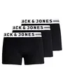 JACK & JONES Herren Set 3er Pack Sense Trunks Boxershorts Stretch Unterhose Slim Basic Unterwäsche, Farben:Schwarz, Größe:XXL