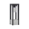 Lucande Außenleuchte Kalisa (spritzwassergeschützt (Modern) in Alu aus Aluminium (1 flammig, E27) - Wegeleuchte Pollerleuchte Wegelampe Sockelleuchte