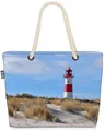 Leuchtturm Sylt Strand Dünen Beach Bag Nordsee Urlaub Kur Kurhotel Wellness Aus