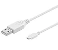 USB Kabel Micro USB 2.0 A-b 3m Weiß Awg28 2x Geschirmt