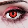 aricona Kontaktlinsen Farblinsen - Rote Jahreslinsen ohne Stärke - Halloween Kontaktlinsen farbig ohne Stärke