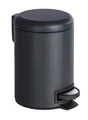 WENKO Kosmetik Treteimer Leman Schwarz 3 l