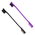 Haarkantenbürste, 2 Stück Haare Kantenbürste, Doppelseitige Kontrolle Haarbürsten Kamm, Haar Bürste, Kamm Combo Pack