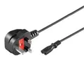 Dell DF770 0DF770 Power Cord 250 1M C7 2P  DUAL, UK DF770, Omnigrid (2-pin), ~E~