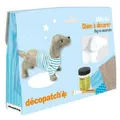 CLAIREFONTAINE DECOPATCH MINI-SET DACKEL PAPPMACHE BASTEL-SET NEU OVP