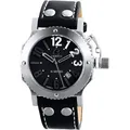 Carucci Herren Automatik Uhr CA2210BK Potenza II Black Datum 5 ATM - Schwarz/Silber