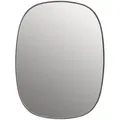 Muuto Framed Spiegel, small, grau / glasklar